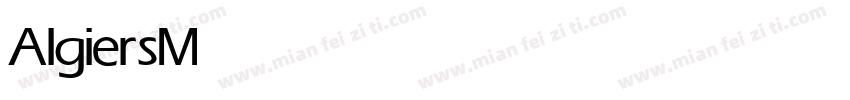 Algiers Medium字体转换